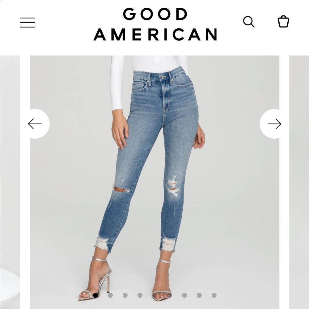 Good American. Good waist high rise skinny.